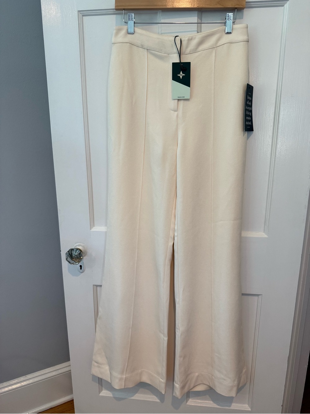 Tuckernuck Cream Crepe Erin Pant $188 NWT Size 10